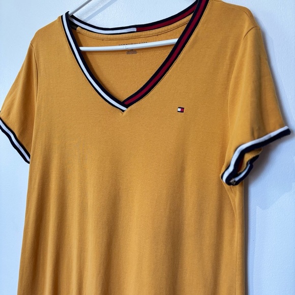 🎉4/30$🎉 Tommy Hilfiger Mustard Yellow Polo Dress - Size Large - Picture 3 of 5